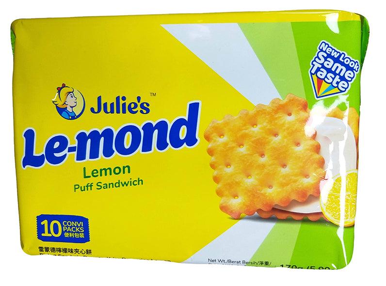 Julie's Le-Mond, Lemon Puff Sandwich, Lemond, 6 Ounces, (1 Pack) - Mighty Depot