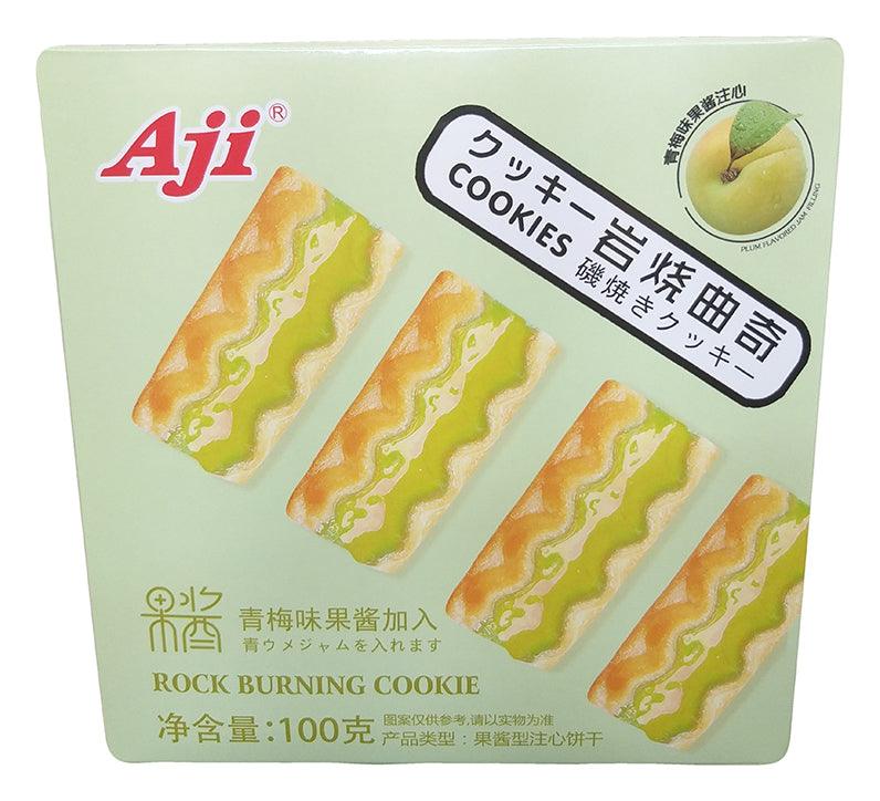 Aji - Rock Burning Cookie (Peach), 3.52 Ounces, (1 Box) - Mighty Depot