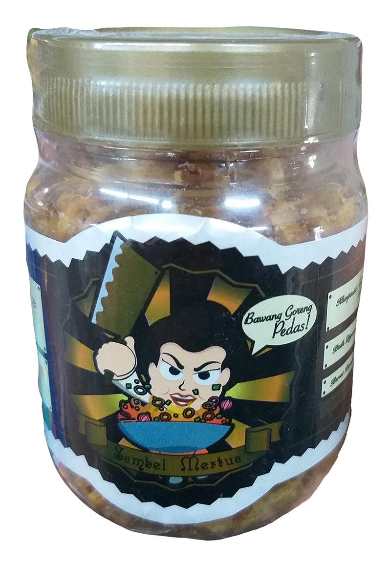 Sambal Mertua - Bawang Goreng Pedas, 1.94 Ounces, (1 Jar) - Mighty Depot