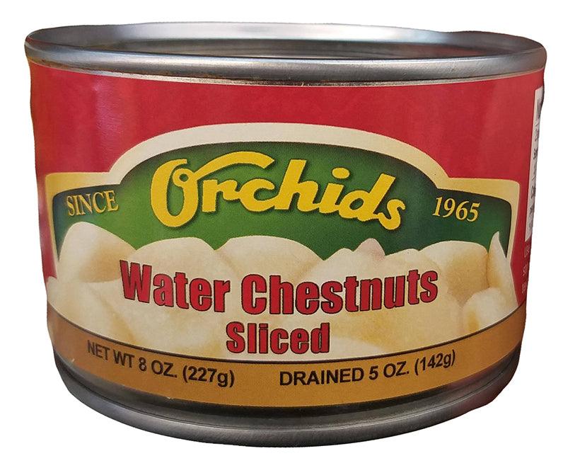 Orchids - Water Chestnut (Sliced), 8 Ounces, (1 Can) - Mighty Depot