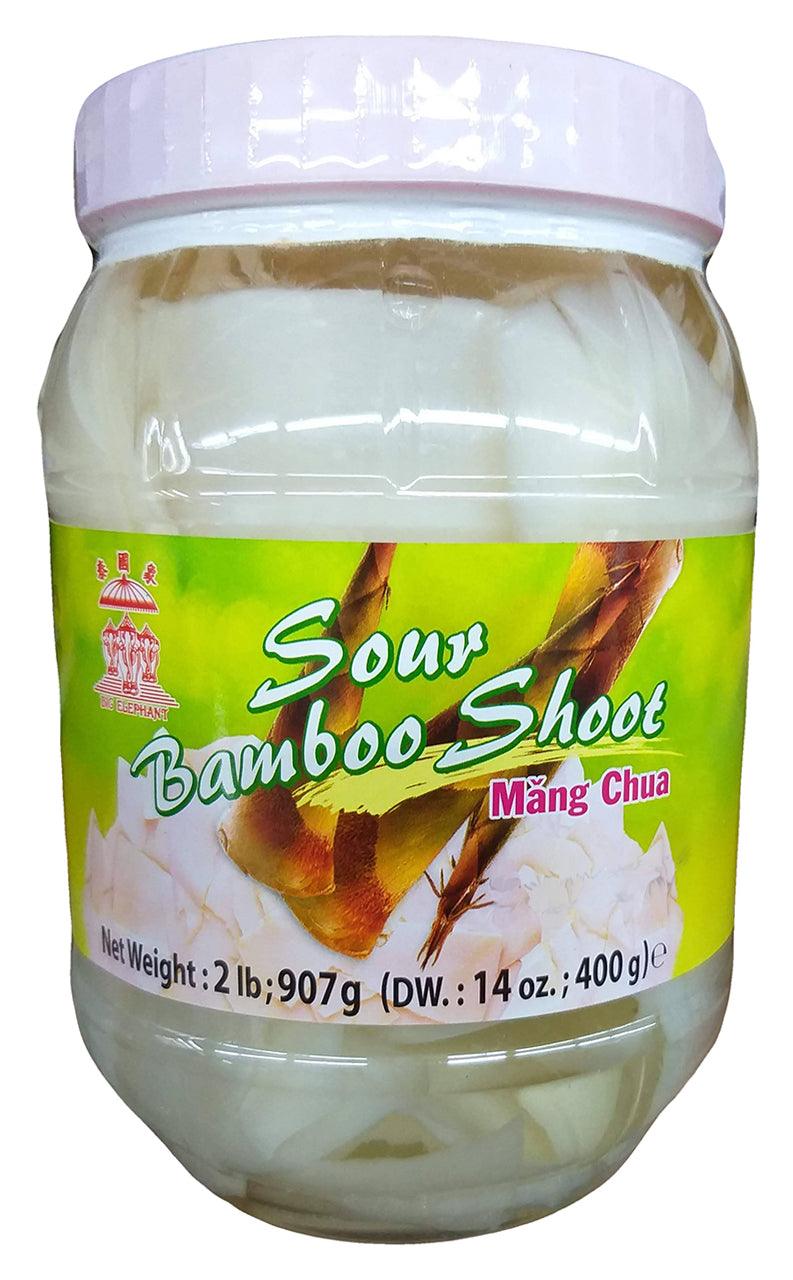 Big Elephant - Sour Bamboo Shoot, 2 Pounds, (1 Jar) - Mighty Depot