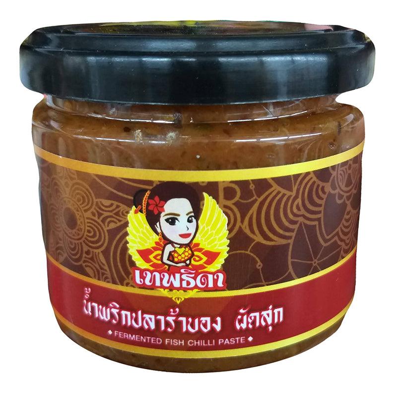 Thepthida - Fermented Fish Chili Paste, 6.3 Ounces, (1 Jar) - Mighty Depot