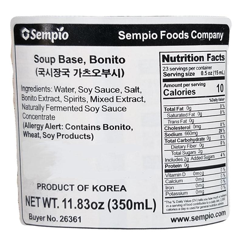 Sempio - Soup Base (Bonito), 11.83 Ounces, (1 Bottle) - Mighty Depot