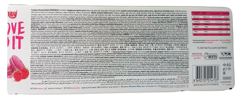 Saray - Love It Biscuits (Raspberry), 3.1 Ounces, (1 Box) - Mighty Depot