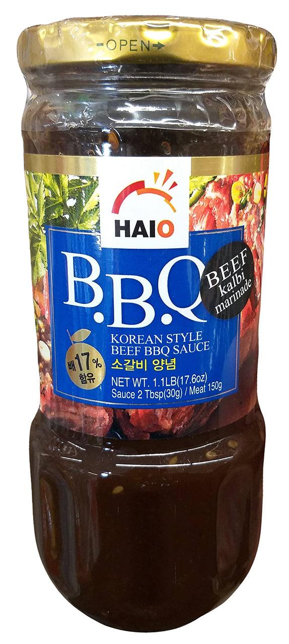Haio - BBQ Korean Style Beef BBQ Sauce, 1.1 Pounds, (1 Bottle) - Mighty Depot