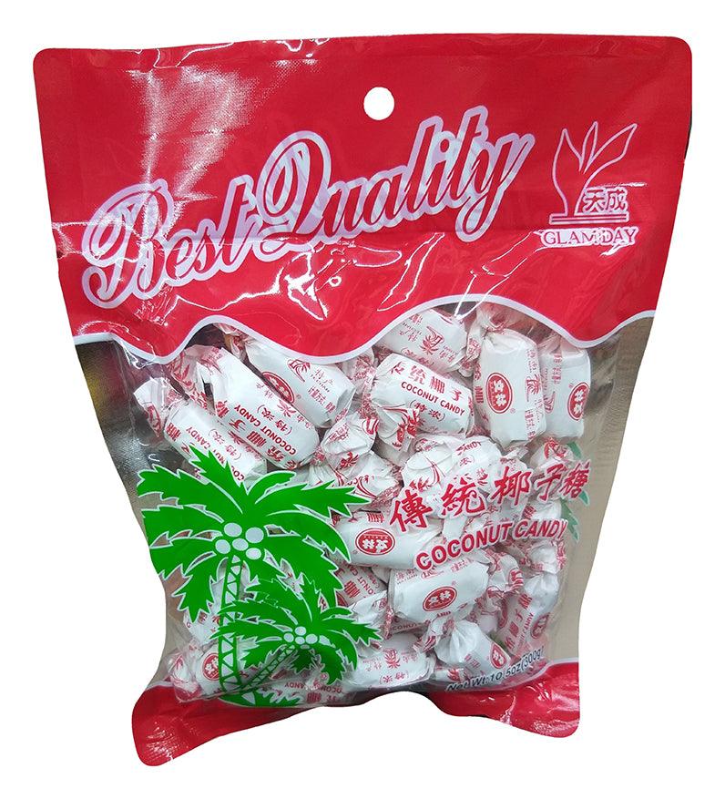 Glam Day - Coconut Candy, 10.5 Ounces, (1 Bag) - Mighty Depot