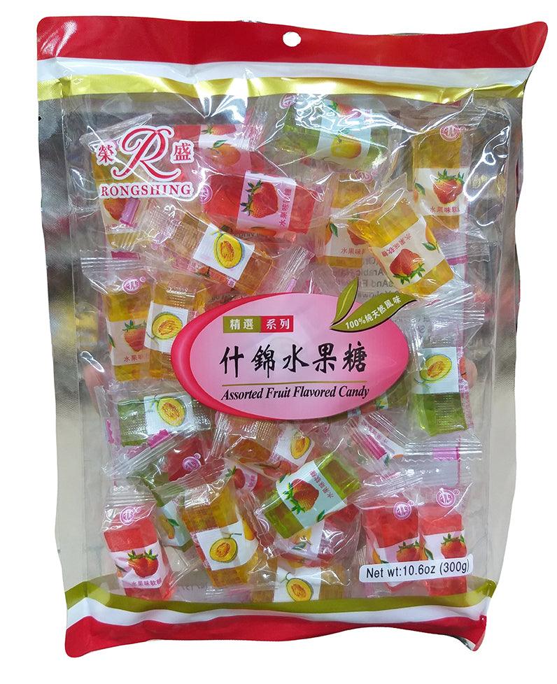 Rongshing - Assorted Fruit Flavored Candy, 10.6 Ounces, (1 Bag) - Mighty Depot