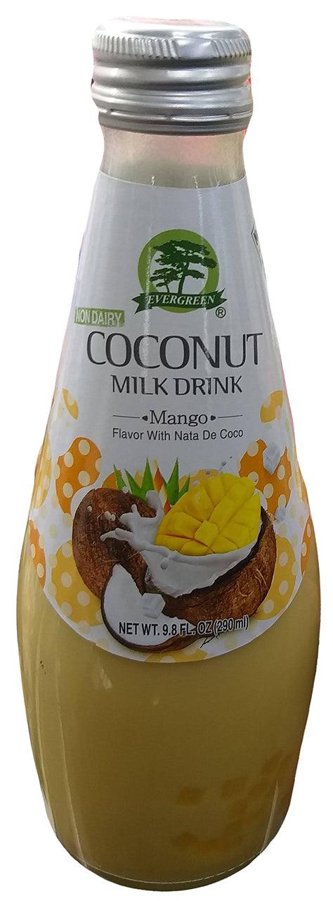 Evergreen - Non-Dairy Coconut Milk Drink (Mango), 9.8 Ounces, (1 Bottle) - Mighty Depot