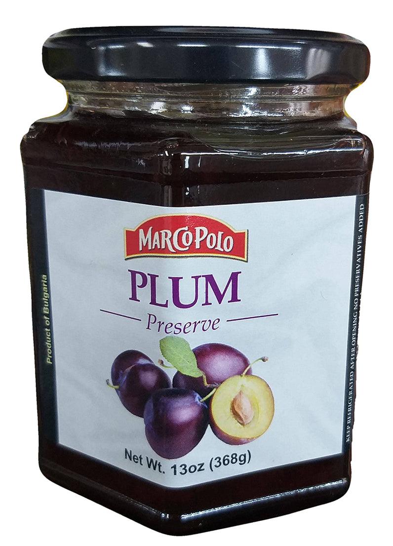 Marco Polo - Plum Preserve, 13 Ounces, (1 Jar) - Mighty Depot