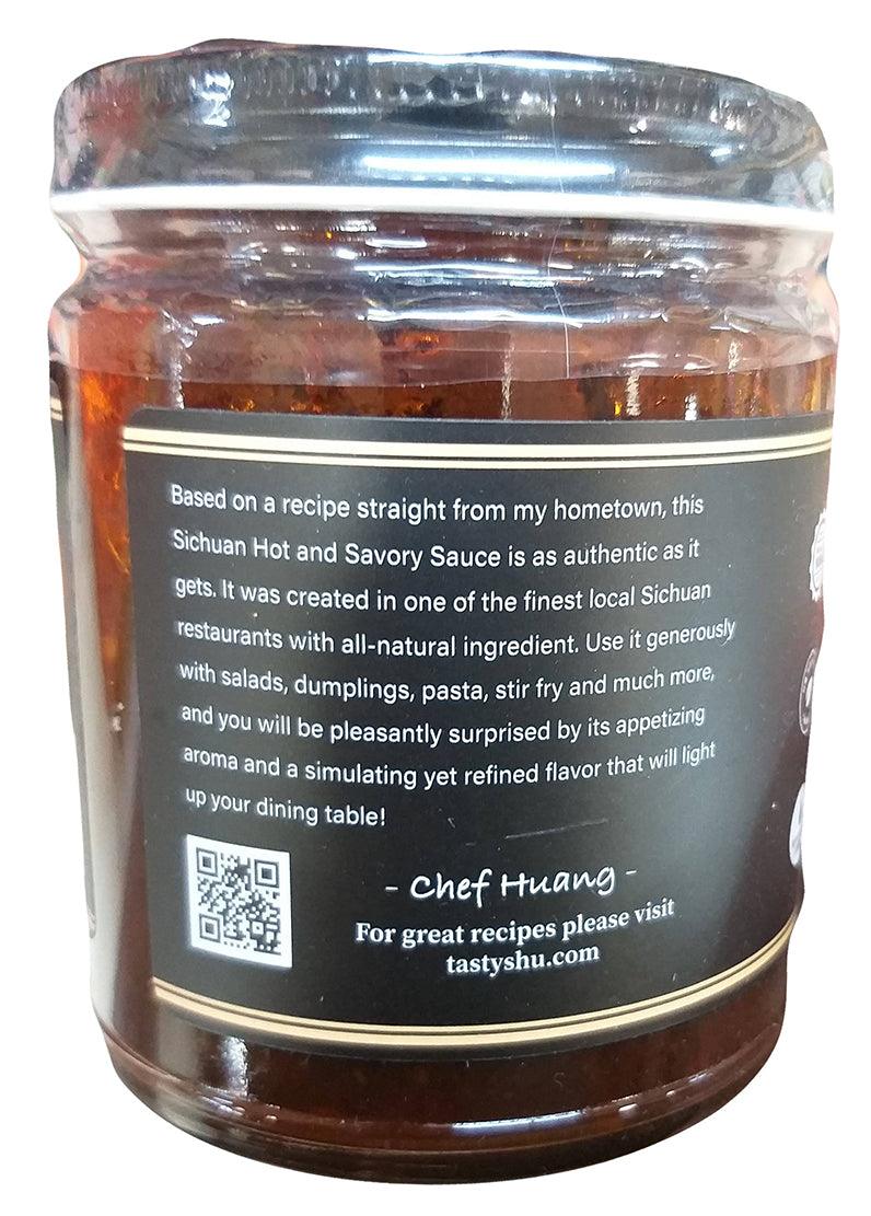 Tasty Shu - Sichuan Hot Savory Sauce, 9 Ounces, (1 Jar) - Mighty Depot