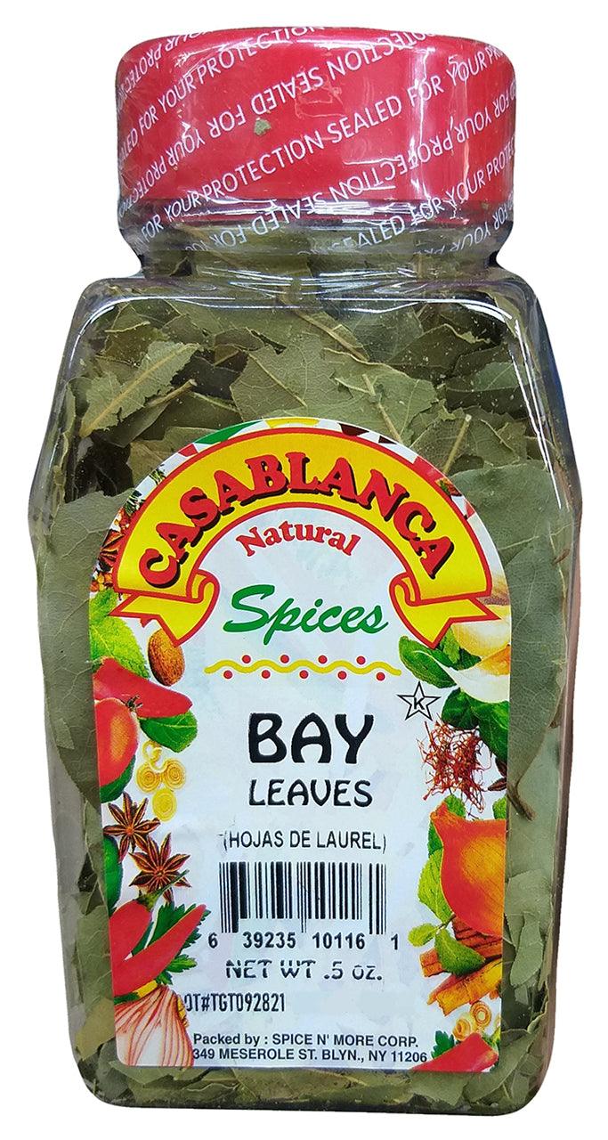 Casablanca - Natural Spices (Bay Leaves), 5 Ounces, (1 Jar) - Mighty Depot