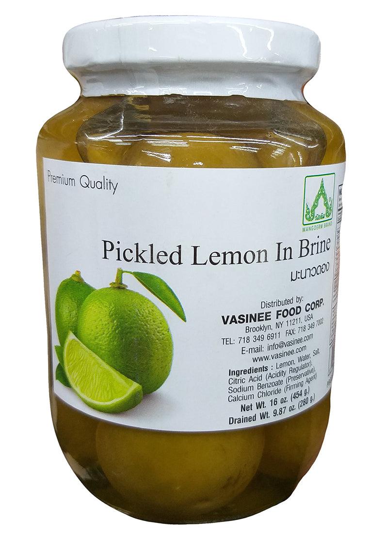 Wangderm - Pickled Lemon in Brine, 1 Pound, (1 Jar) - Mighty Depot