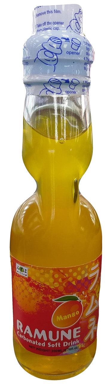 Mizuho - Ramune Carbonated Soft Drink (Mango), 6.76 Ounces, (1 Bottle) - Mighty Depot