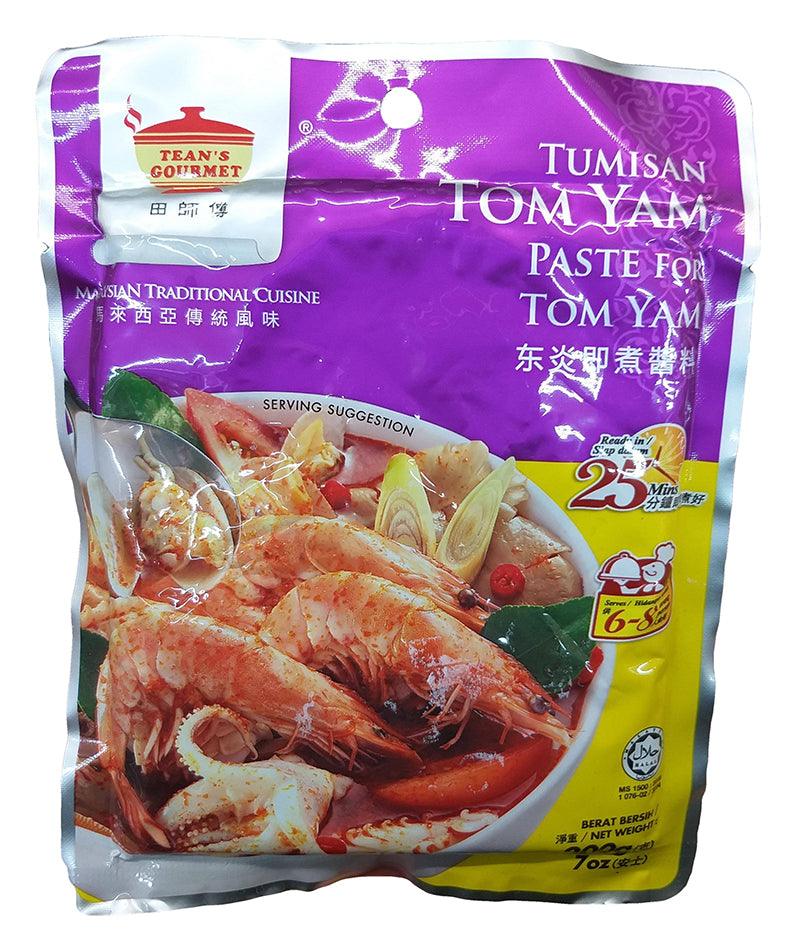 Tean's Gourmet - Tumisan Tom Yam, 7 Ounces, (1 Pouch) - Mighty Depot