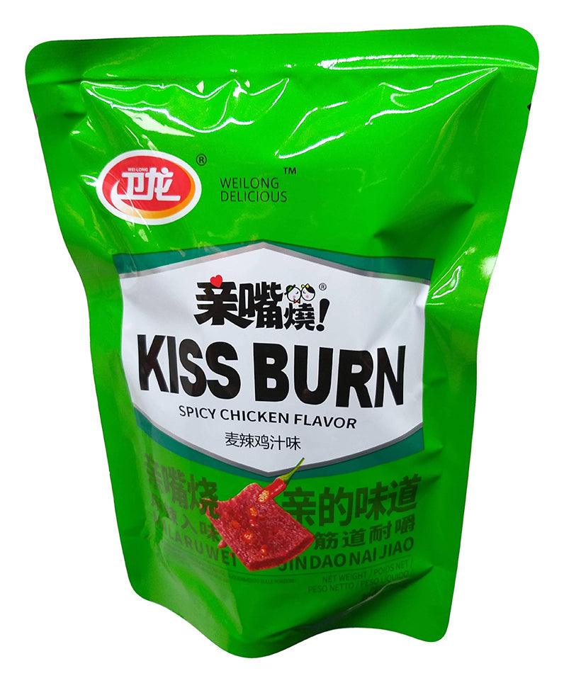 Wei Long - Kiss Burn (Spicy Chicken), 9.17 Ounces, (1 Bag) - Mighty Depot