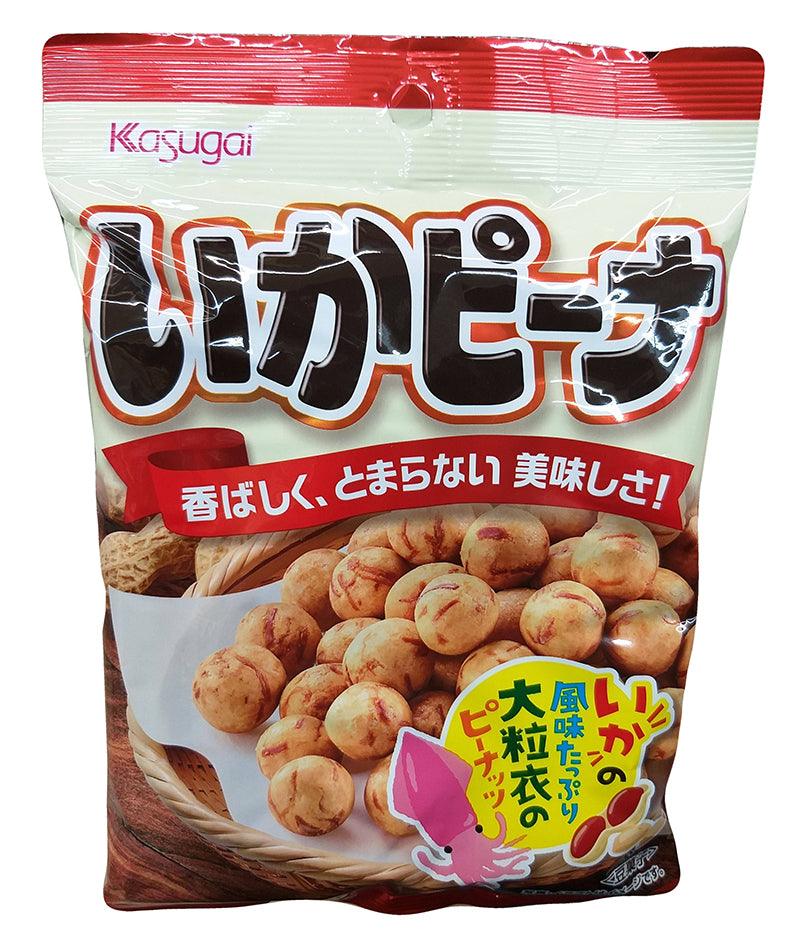Kasugai - Squid Peanut Snack, 2.99 Ounces, (1 Bag) - Mighty Depot