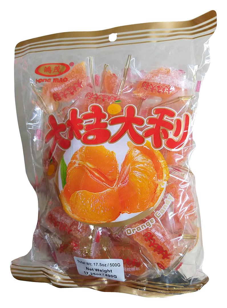 Hong Mao - Orange Candy, 1.09 Pounds, (1 Bag) - Mighty Depot