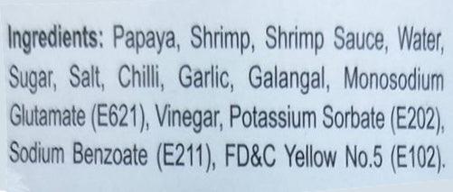 Vasi Food - Du Du Tom Chua (Pickled Papaya with Shrimp in Brine), 14.1 Ounces, (1 Jar) - Mighty Depot