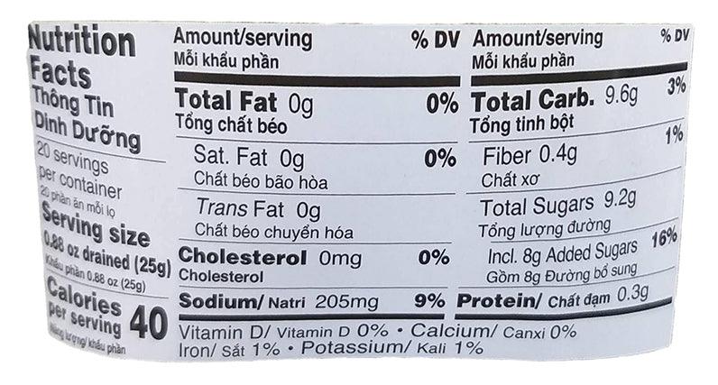 Asian Best - Pickled Ambarella in Vinegar, 1.78 Pounds, (1 Jar) - Mighty Depot