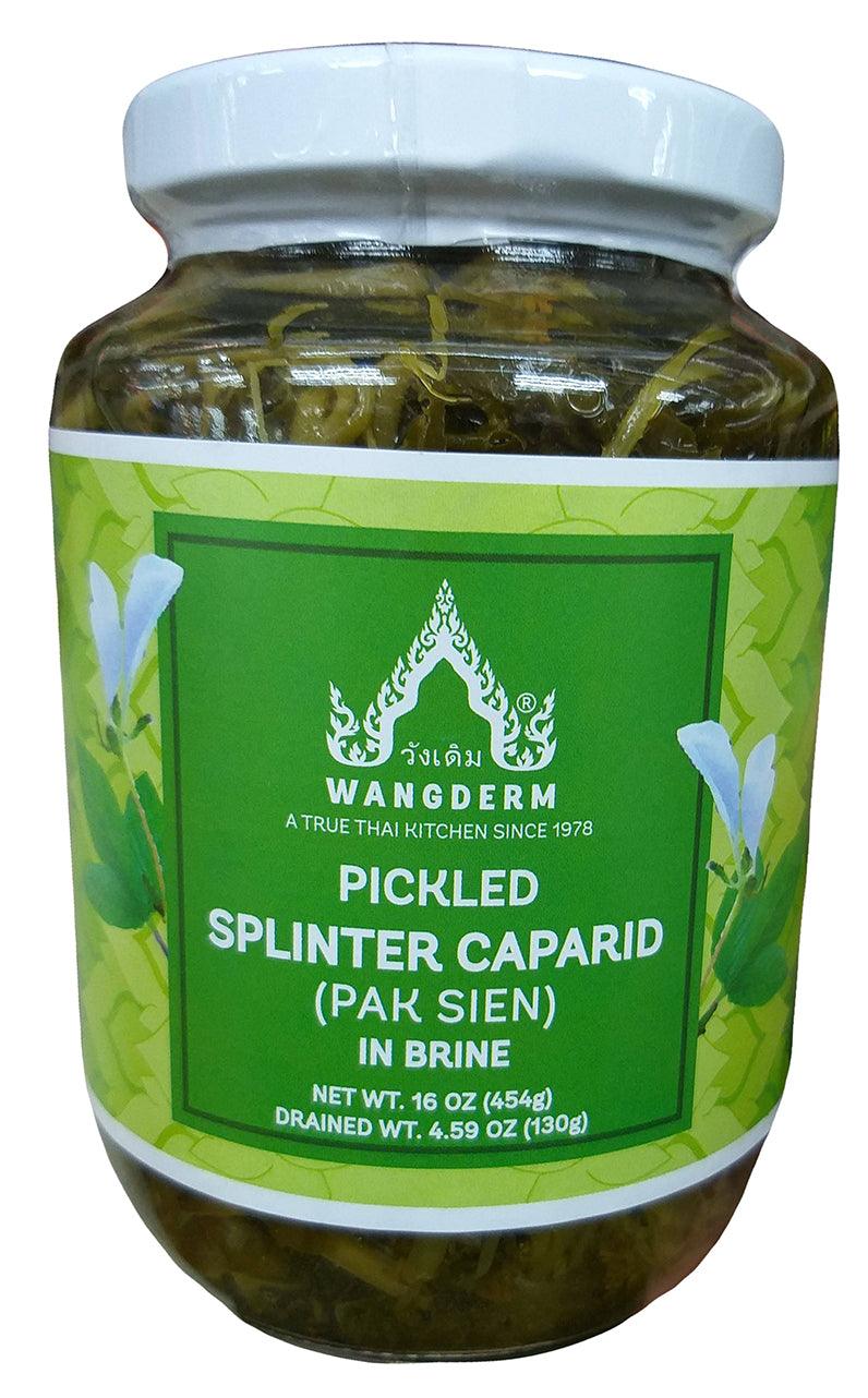 Wangderm - Pickled Splinter Caparid (Pak Sien) in Brine, 1 Pound, (1 Jar) - Mighty Depot