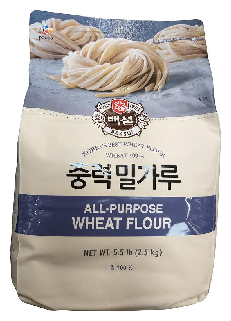 CJ Foods - All Purpose Wheat Flour, 5.5 Pounds, (1 Bag) - Mighty Depot