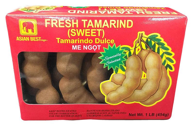 Asian Best - Fresh Tamarind (Sweet), 1 Pound, (1 Box) - Mighty Depot