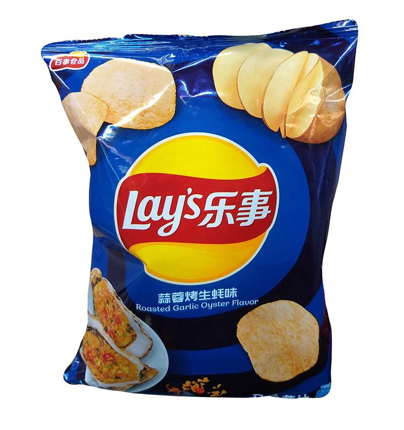 Lay's - Potato Chips (Roasted Garlic Oyster), 2.46 Ounces, (1 Bag) - Mighty Depot