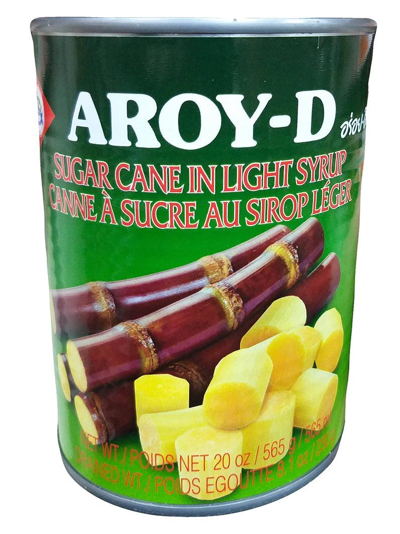 Aroy-D - Sugar Cane in Light Syrup, 1.4 Pounds, (1 Can) - Mighty Depot