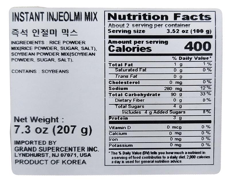 GW - Instant Injeolmi Mix, 7.3 Ounces (1 Box) - Mighty Depot