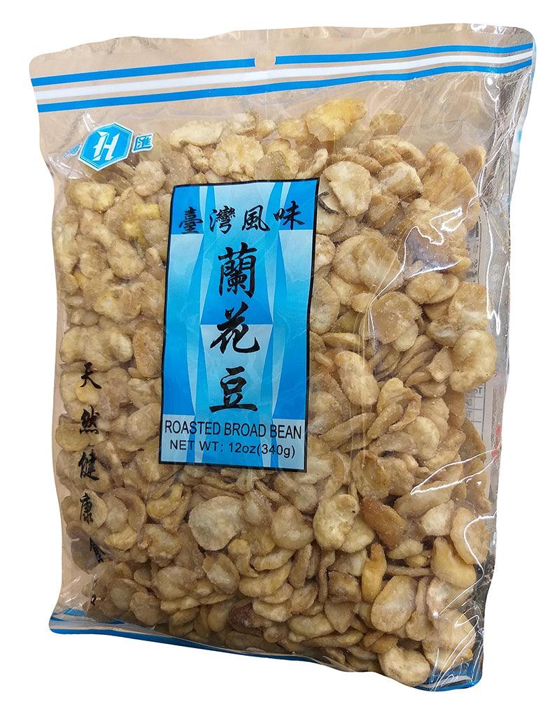 Rong Shing - Roasted Broad Bean, 12 Ounces, (1 Bag) - Mighty Depot