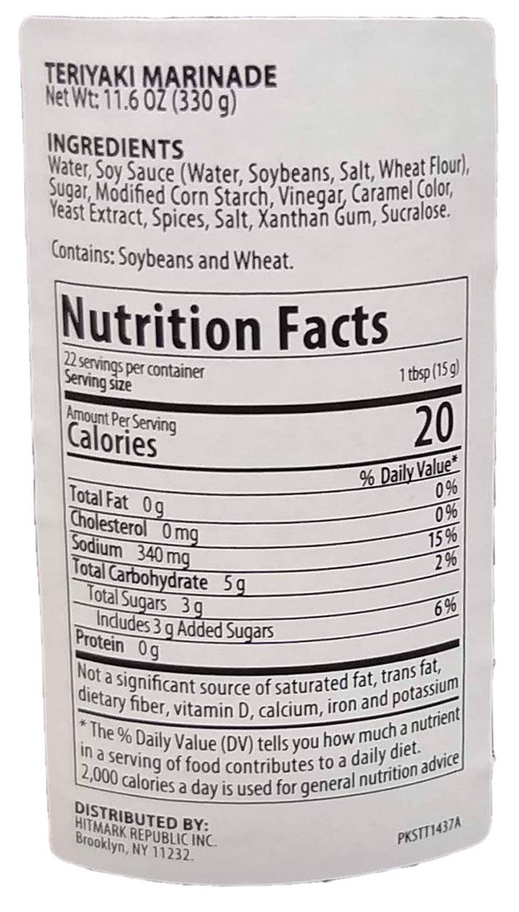 Woh Hup - Teriyaki Marinade, 11.64 Ounces, (1 Bottle) - Mighty Depot