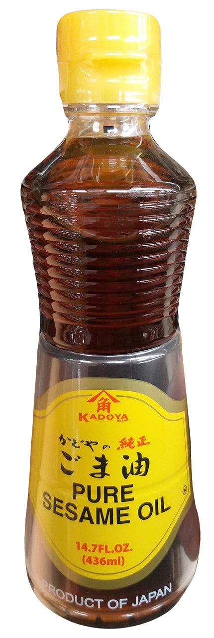 Kadoya - Pure Sesame Oil, 14.7 Ounces, (1 Bottle) - Mighty Depot