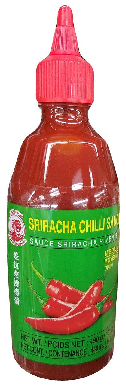 Cock Brand - Sriracha Chili Sauce, 17.28 Ounces, (1 Bottle) - Mighty Depot
