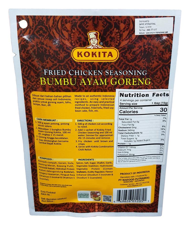 Kokita - Ayam Goreng Fried Chicken Seasoning, 2.11 Ounces, (1 Pouch) - Mighty Depot