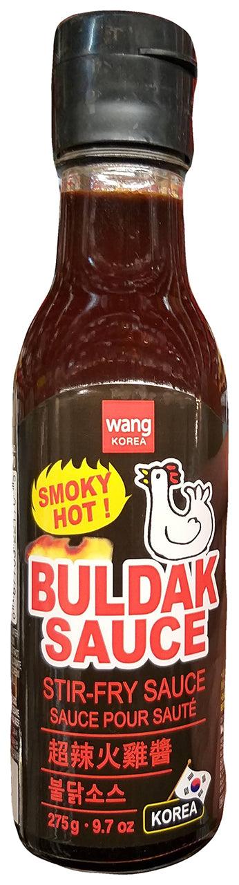 Wang Korea - Buldak Sauce Stir-Fry Sauce (Smoky Hot), 9.7 Ounces, (1 Bottle) - Mighty Depot