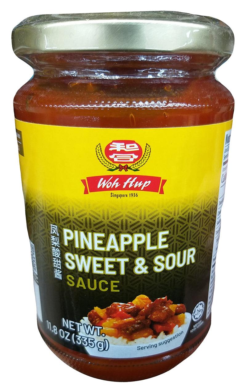 Woh Hup - Pineapple Sweet and Sour Sauce, 11.8 Ounces, (1 Jar) - Mighty Depot