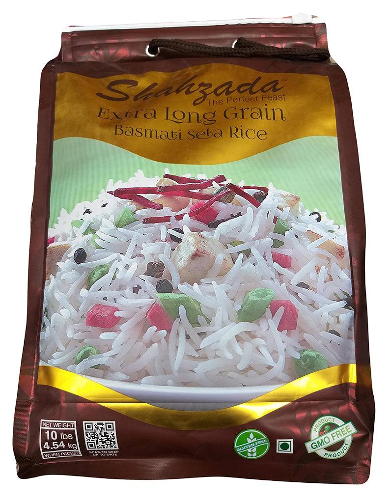 Shahzada - Extra Long Grain, 10 Pounds, (1 Bag) - Mighty Depot