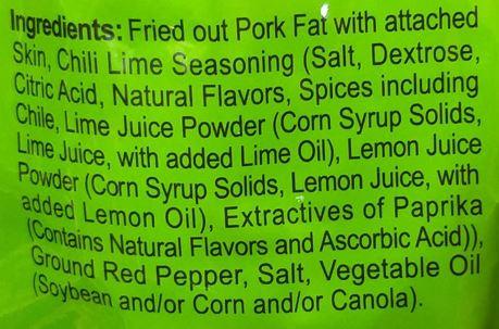 Fiesta Campesina - Fried Pork Skin (Lime Chili), 3 Ounces, (1 Bag) - Mighty Depot