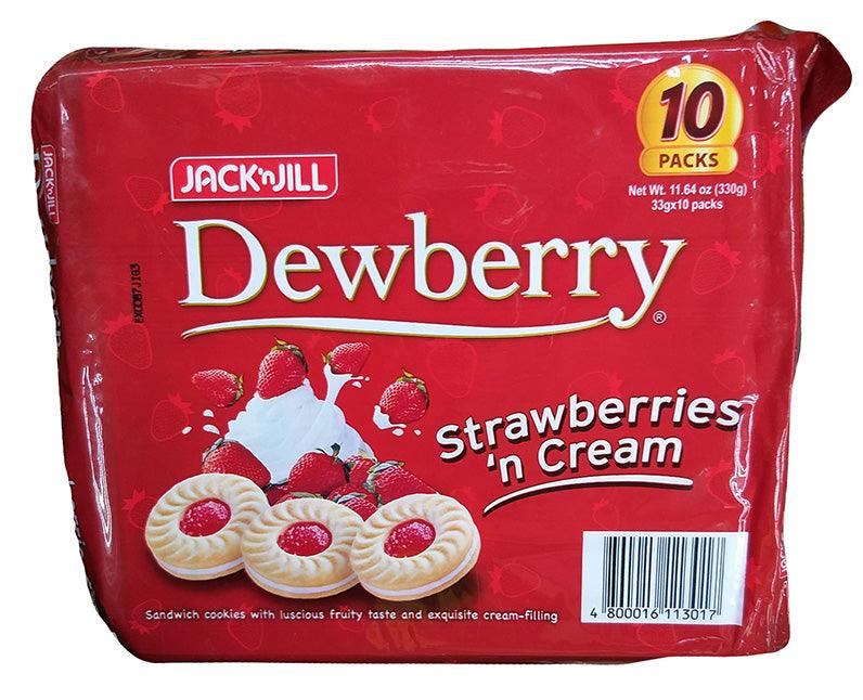 Jack'n Jill - Dewberry (Strawberries and Cream), 11.64 Ounces, (1 Bag) - Mighty Depot