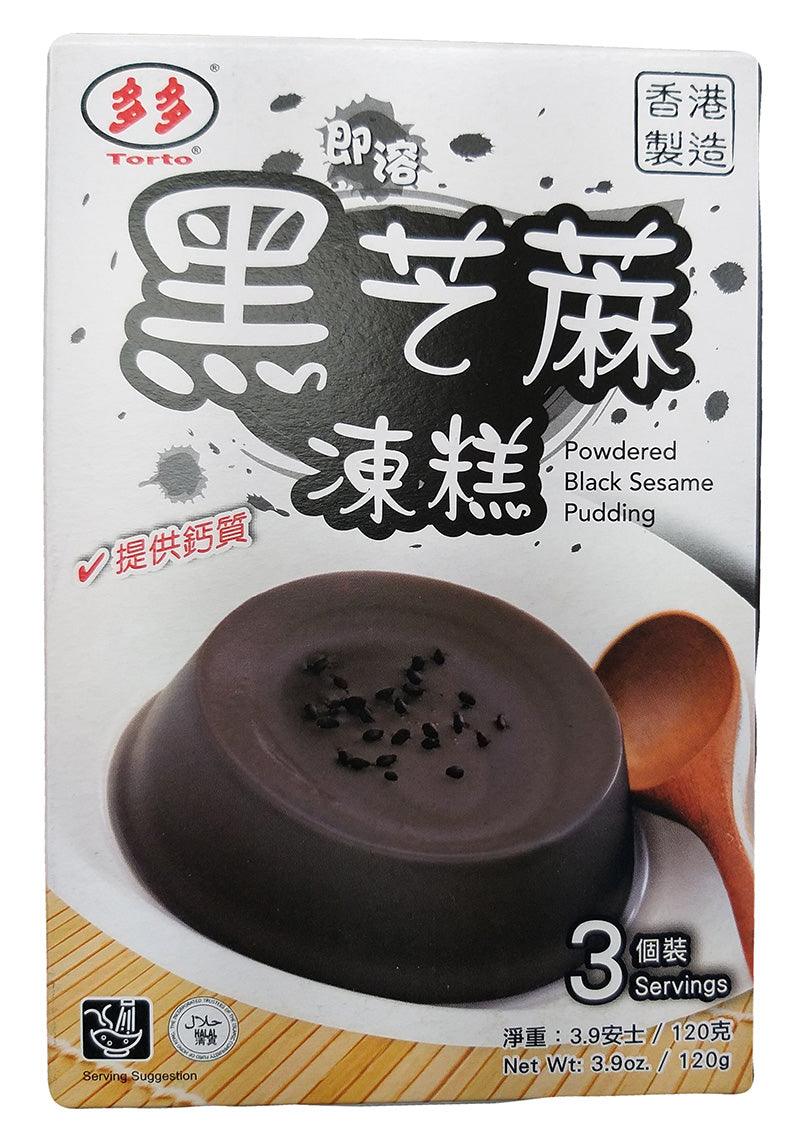 Torto - Powdered Black Sesame Pudding, 3.9 Ounces, (1 Box) - Mighty Depot