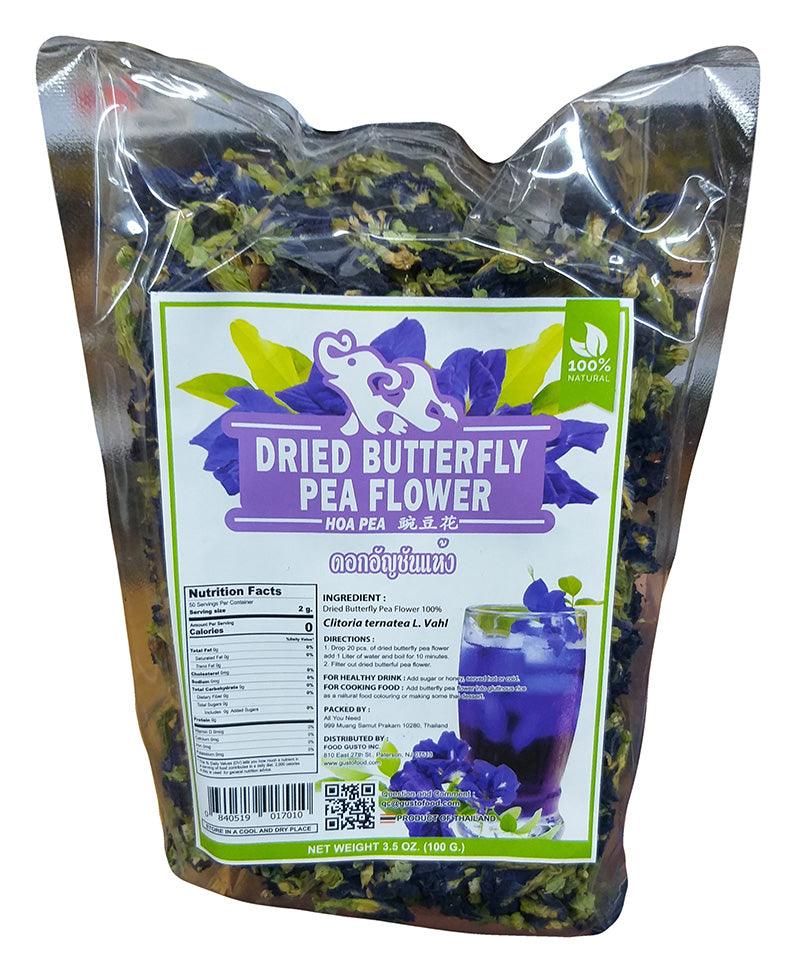 Best Choice - Dried Butterfly Pea Flower, 3.5 Ounces, (1 Bag) - Mighty Depot