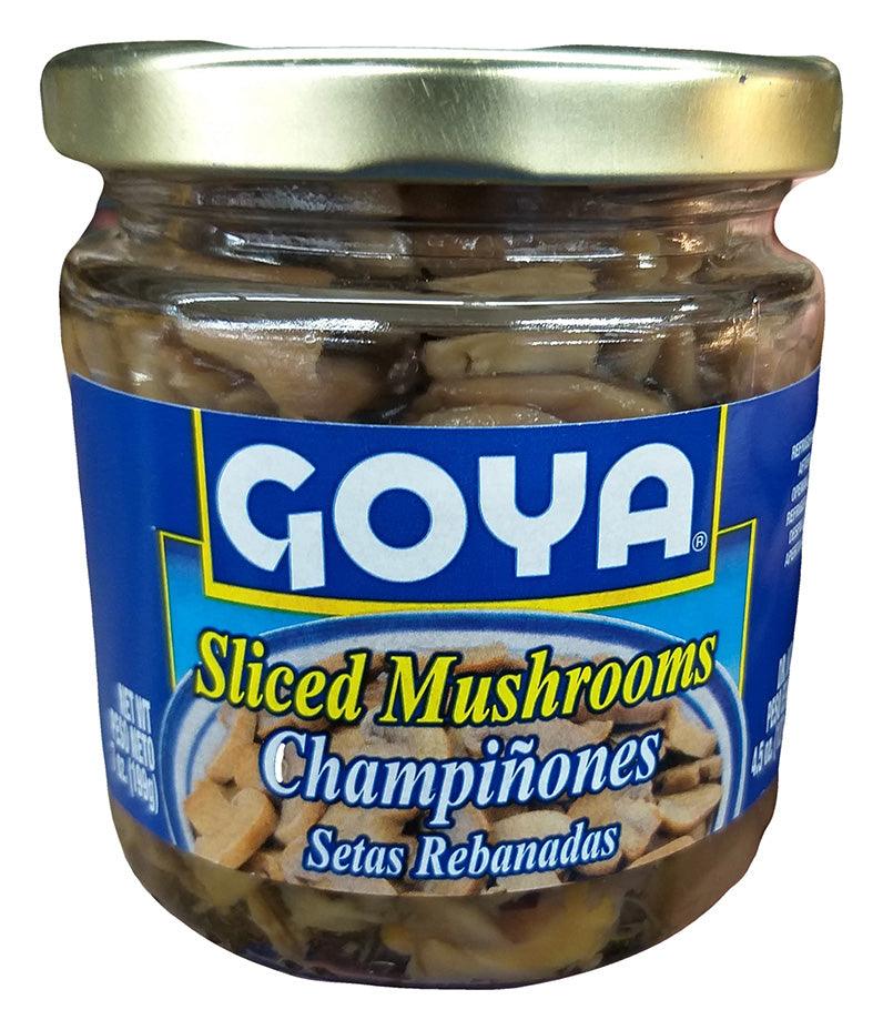Goya - Sliced Mushrooms, 7 Ounces, (1 Jar) - Mighty Depot