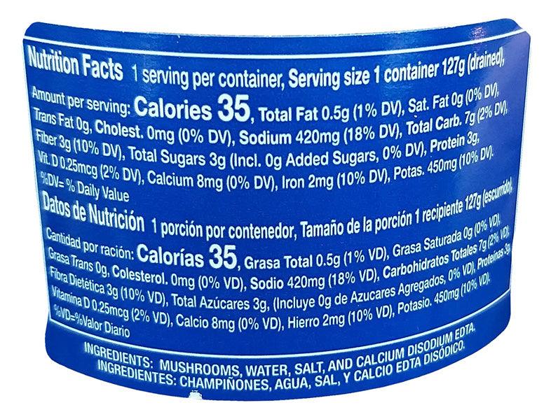 Goya - Sliced Mushrooms, 7 Ounces, (1 Jar) - Mighty Depot