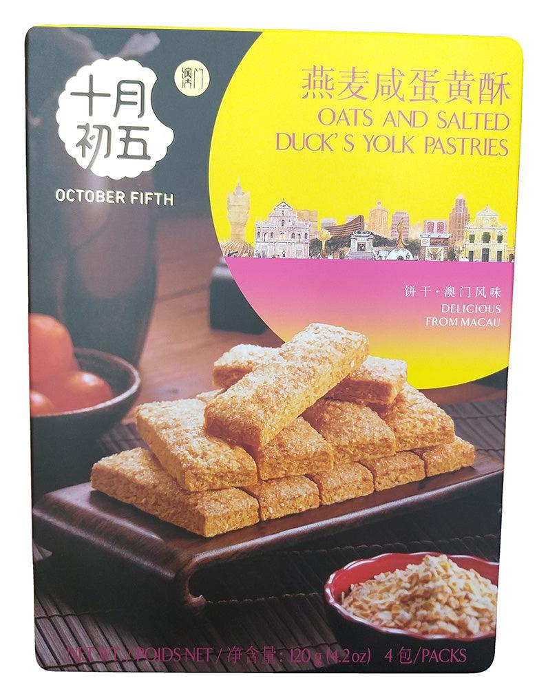 October Fifth - Oats and Salted Duck's Yolk Pastries, 4.2 Ounces, (1 Box) - Mighty Depot