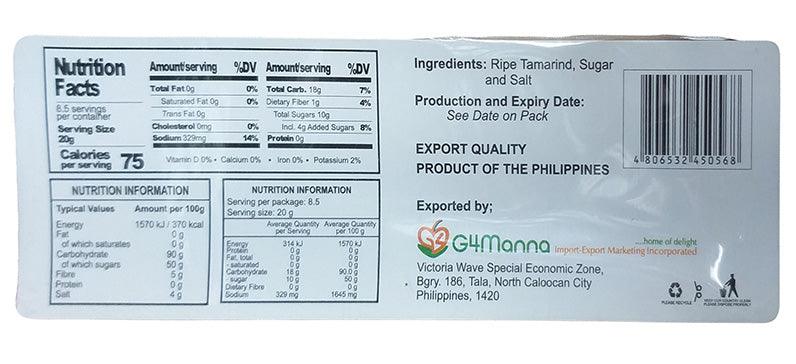 Naman - Salted Tamarind Candy, 6 Ounces, (1 Bag) - Mighty Depot