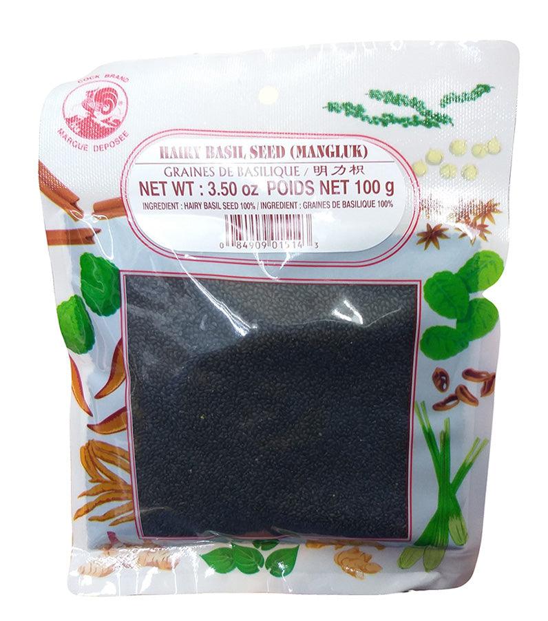 Cock Brand - Hairy Basil Seed, 3.5 Ounces, (1 Bag) - Mighty Depot