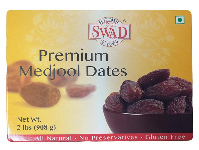 Swad - Premium Medjool Dates, 2 Pounds, (1 Box) - Mighty Depot