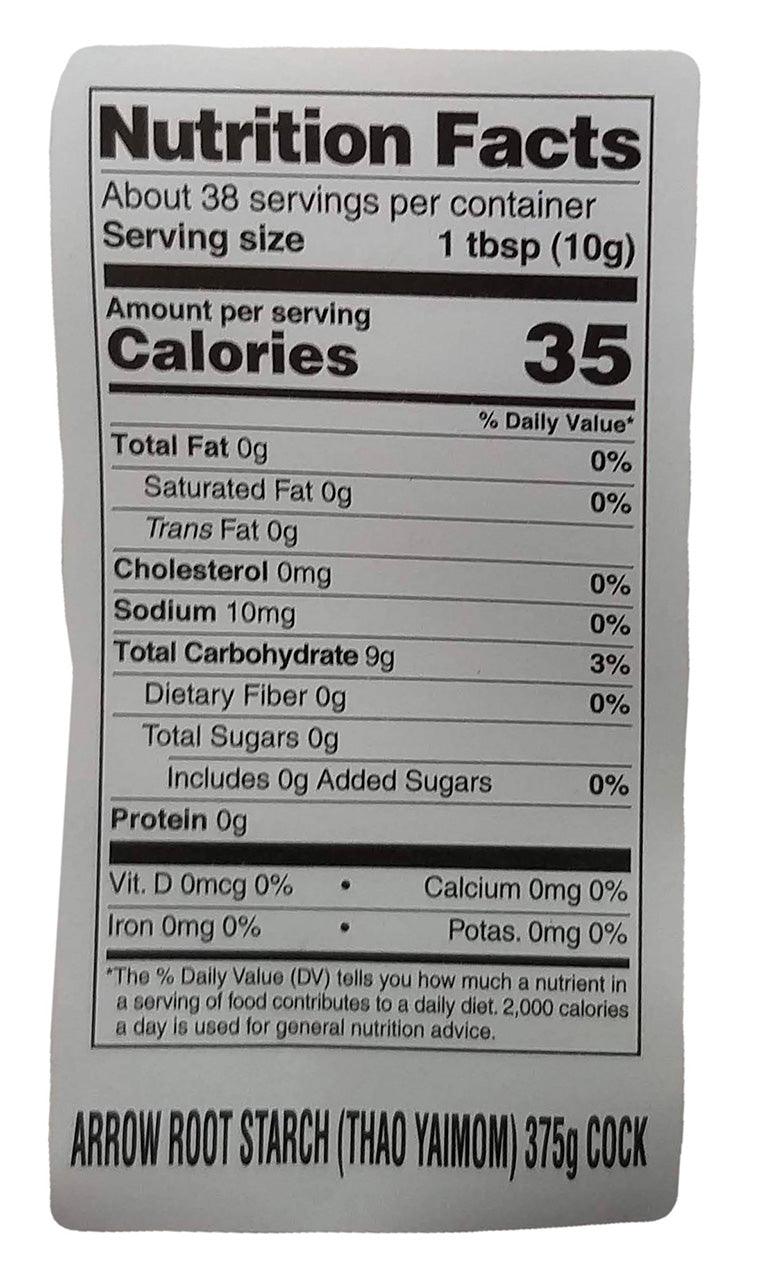 Cock Brand - Arrow Root Starch, 13.2 Ounces, (1 Bag) - Mighty Depot