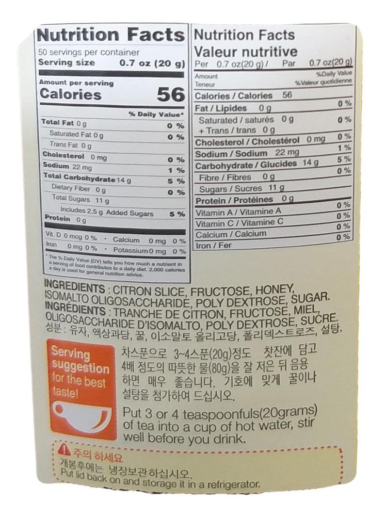 Choripdong - Honey Citron Tea, 2.2 Pounds, (1 Jar) - Mighty Depot