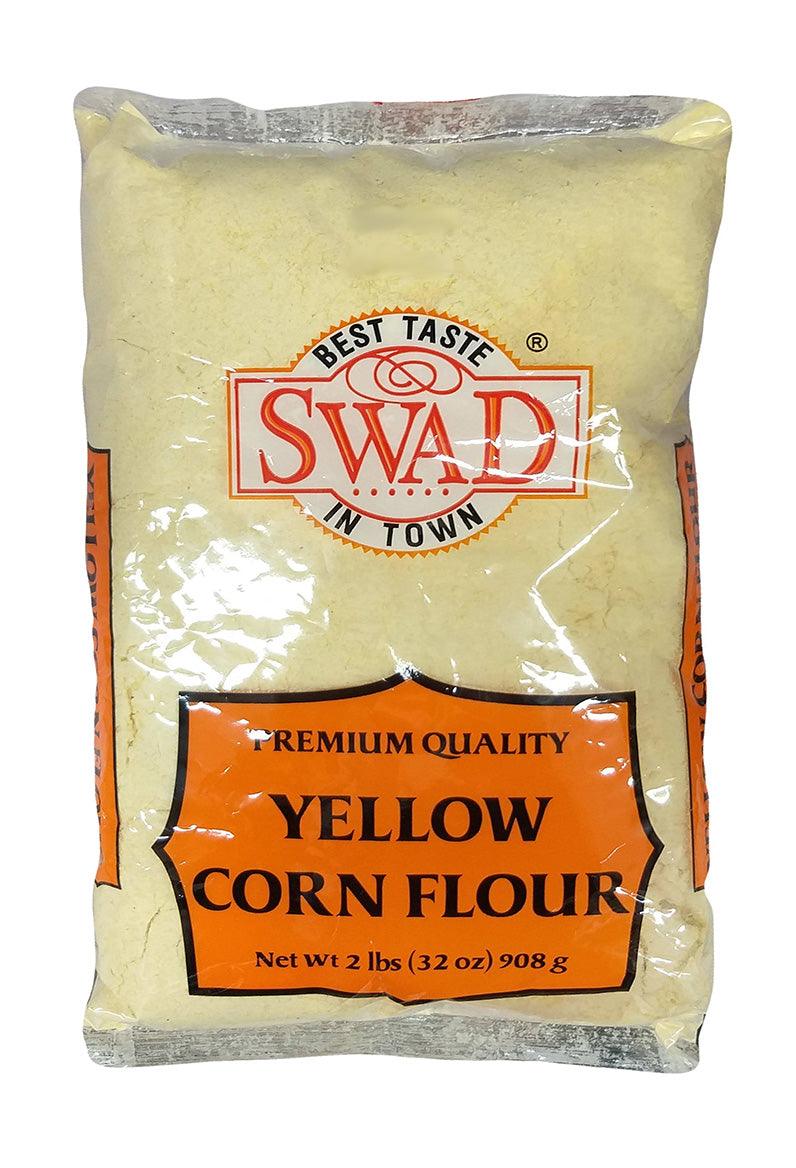 Swad - Yellow Corn Flour, 2 Pounds, (1 Bag) - Mighty Depot